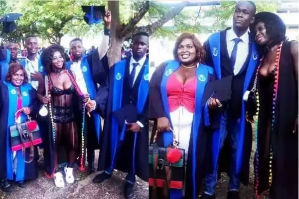 See the Moment UNIPORT Freshers Flaunted their Cleavages During Matriculation (Photo)